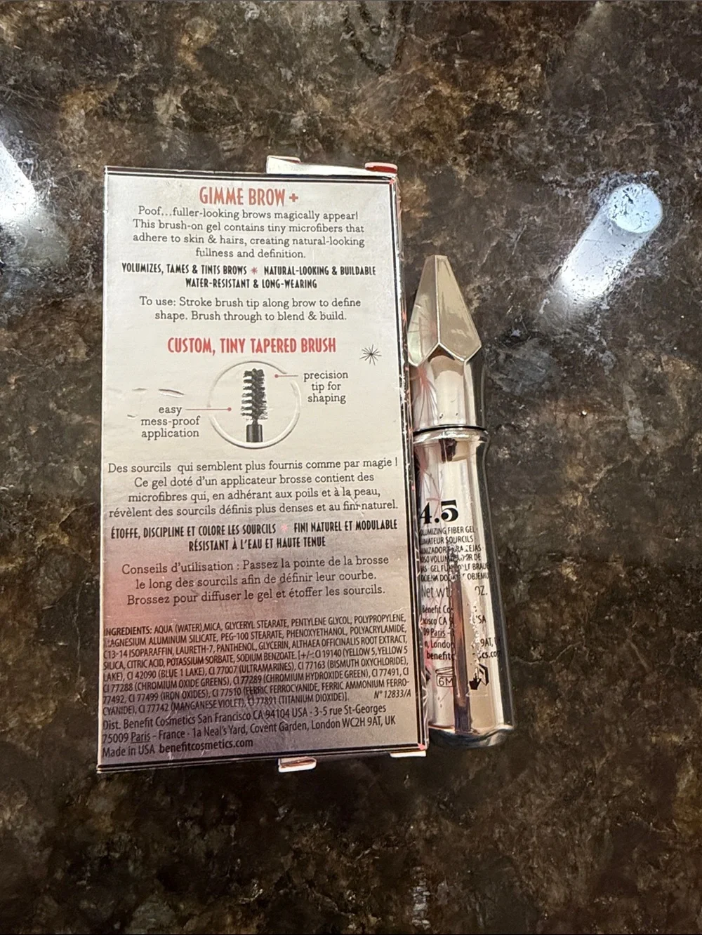Benefit Gimme Brow+ Brow Volumizing Gel in 4.5, .1oz New